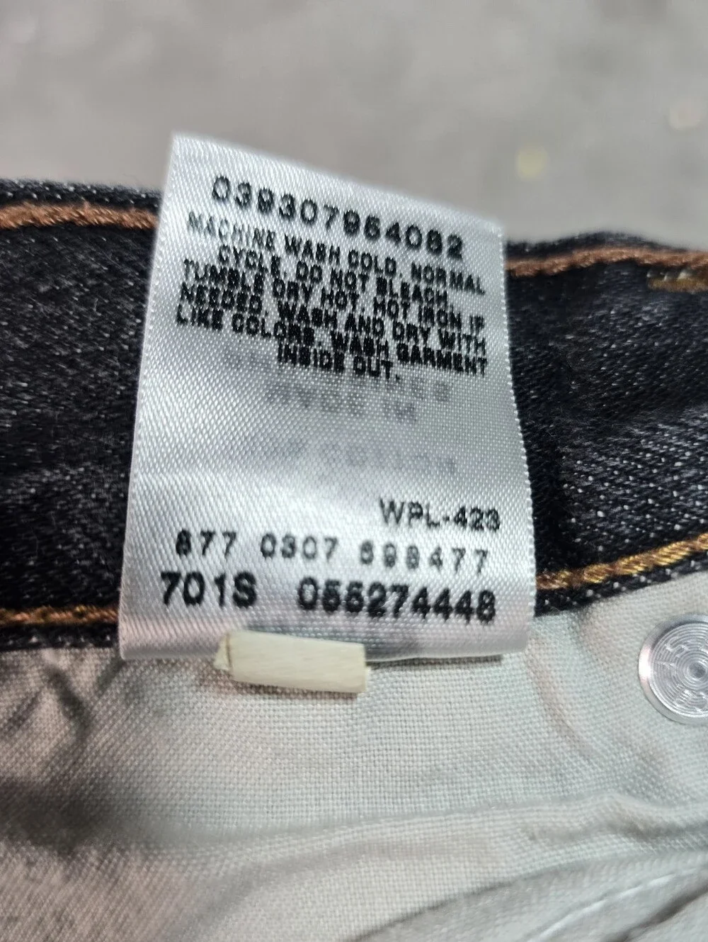 Levi’s 527 Low Boot Cut Jeans Men’s 36x32 Black Wash Denim